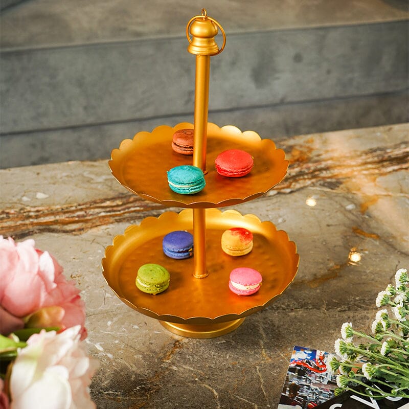 Exclusive Gold Finished Layer Dessert Stand