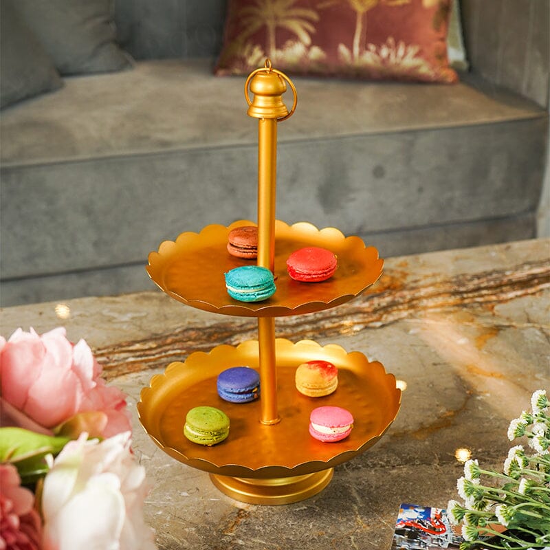 Exclusive Gold Finished Layer Dessert Stand