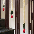 Artificial Jasmine Flower And Red Lotus Buds Strings (Set of 2)