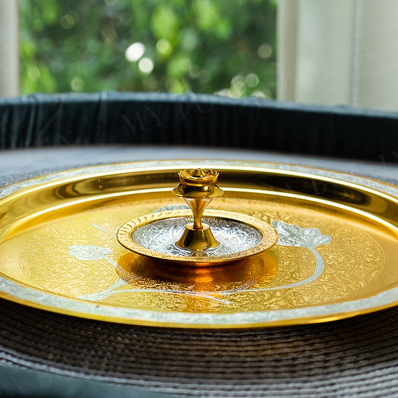 Sanskriti Brass Pooja Thali (Set of 8)