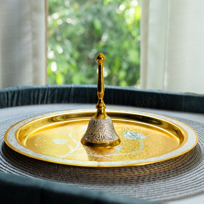 Sanskriti Brass Pooja Thali (Set of 8)