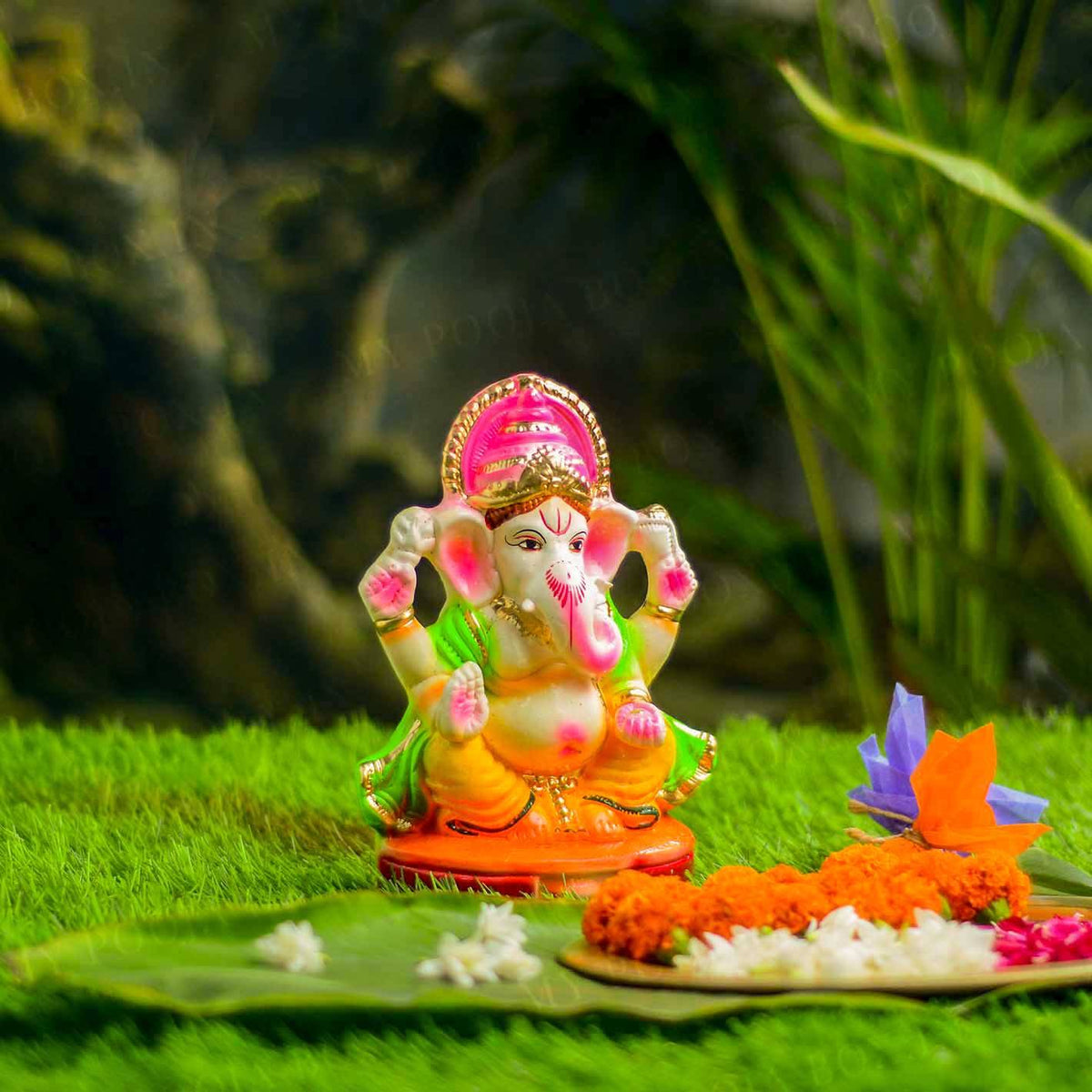 8INCH Dagduseth Eco-Friendly Ganpati | Plant-A-Ganesha