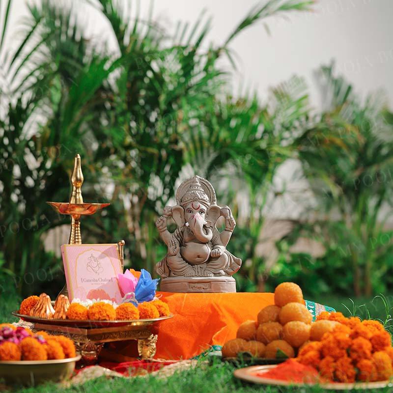 8INCH Dagduseth Eco-Friendly Ganpati | Plant-A-Ganesha