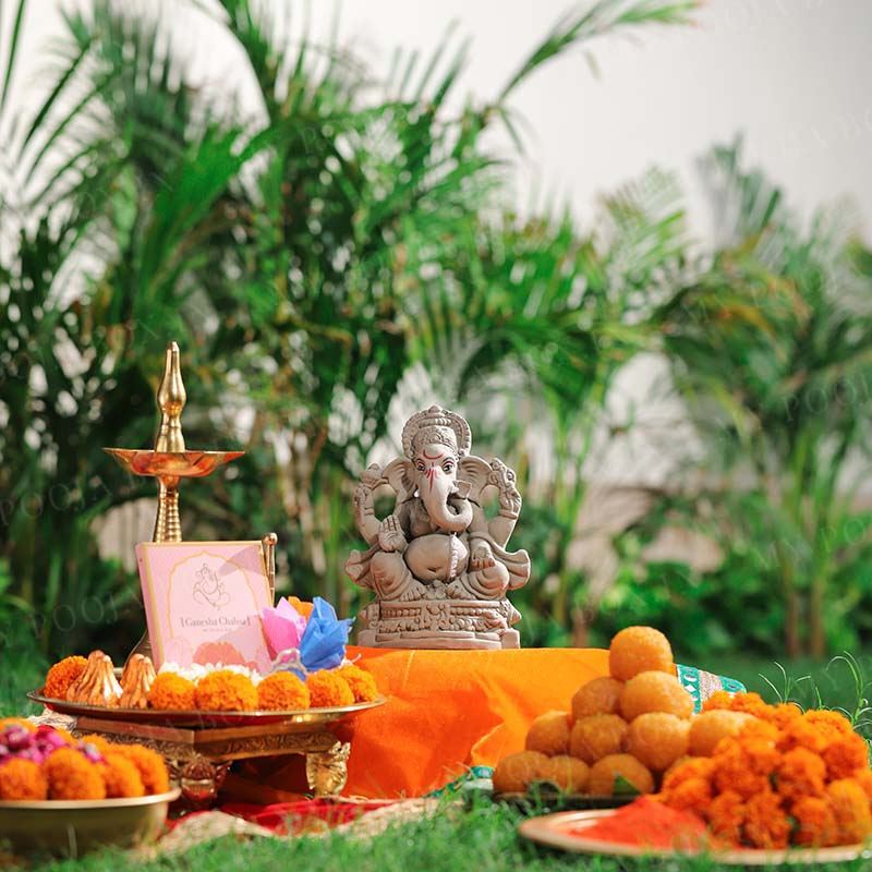 8INCH Pramoda Eco-Friendly Ganpati | Plant-A-Ganesha