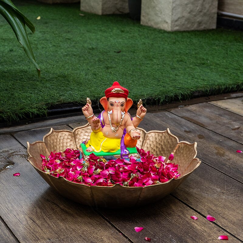 8INCH Eco-Friendly Mahabala Feta Ganpati | Plant-A-Ganesha