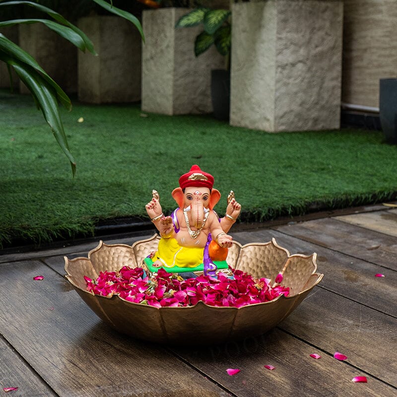 8INCH Eco-Friendly Mahabala Feta Ganpati | Plant-A-Ganesha