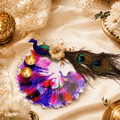 Peacock Resin Pooja Thali 8"