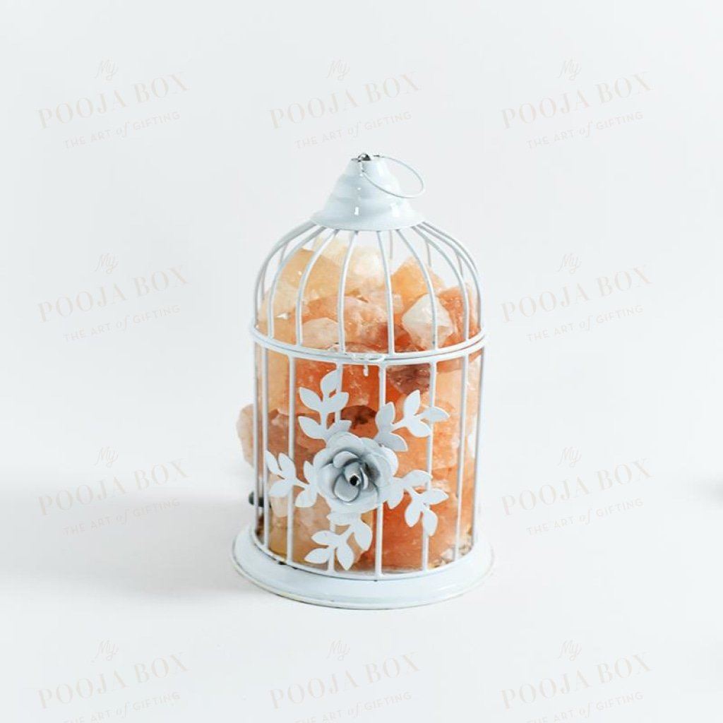 Himalayan Pink Salt Cage Glow Lamp